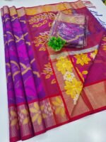 Chanderi Pochampally silkcotton Sarees - Image 2