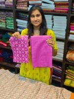 Fancy Cotton Cutwork Saree + Embroidery Blouse - Image 2