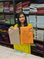 Fancy Cotton Cutwork Saree + Embroidery Blouse - Image 2