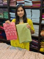 Fancy Cotton Cutwork Saree + Embroidery Blouse - Image 2
