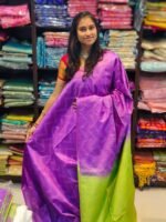 Handloom Leheriya Silk Sarees - Image 6