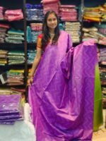 Handloom Leheriya Silk Sarees - Image 3