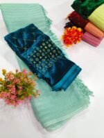 Premium Georgette Silk SAREE COMBO - Image 2