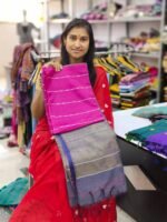 Handloom Leheriya Silk Sarees - Image 2