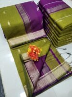 Maheswari Silk Cotton Saree - Image 3