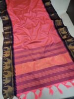 MEENAKSHI: Authentic mahwswari Checks silk Sarees - Image 2