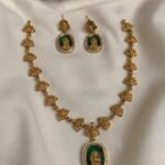 Premium & Designer Wear Neck Piece with Earring Set