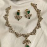 Premium & Designer Wear Neck Piece with Earring Set