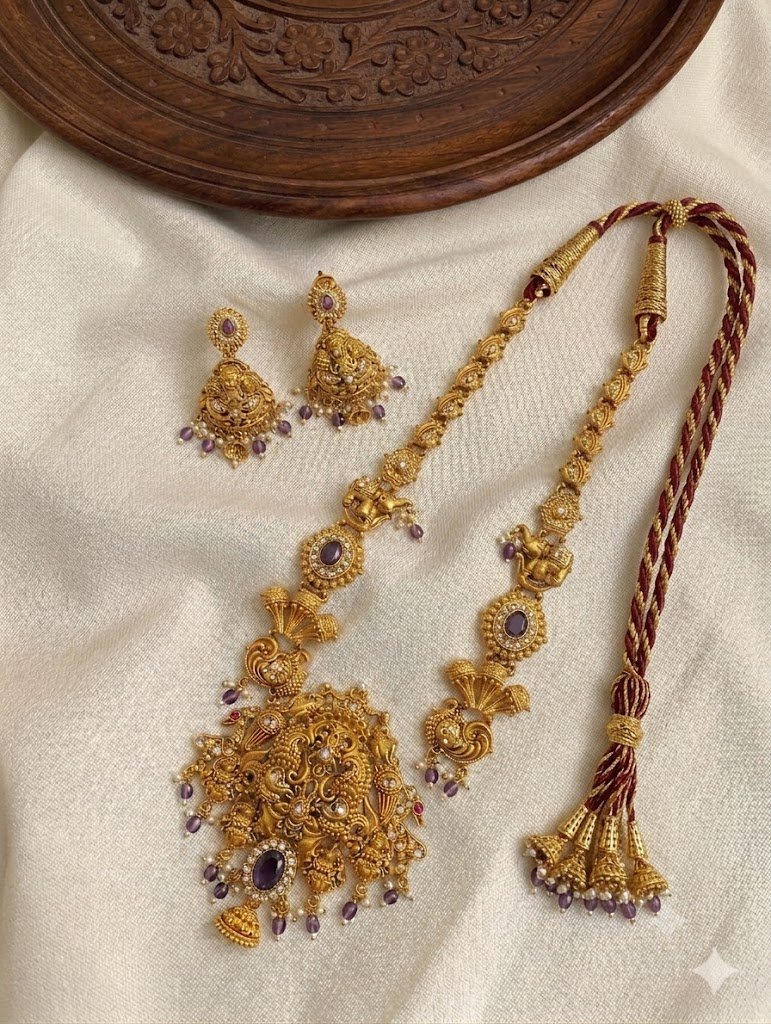 WhatsApp Image 2026-07-01 at 12.39.55 PM (1) Premium & Designer Wear Neck Piece with Earring Set - Image 1
