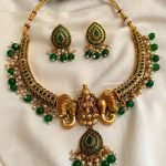 Premium & Designer Wear Neck Piece with Earring Set