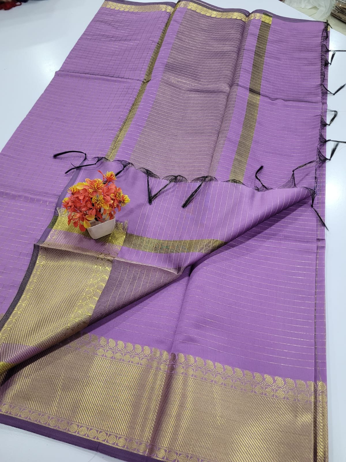 WhatsApp Image 2026-07-13 at 12.02.03 PM Handloom Mangalagiri silk Saree - Image 1