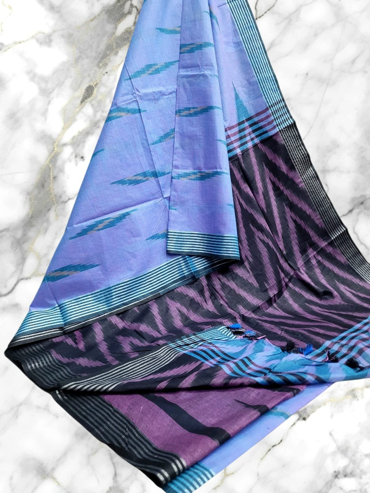 WhatsApp Image 2026-07-17 at 5.57.36 PM (1) IKKAT LINEN COTTON SAREES - Image 1