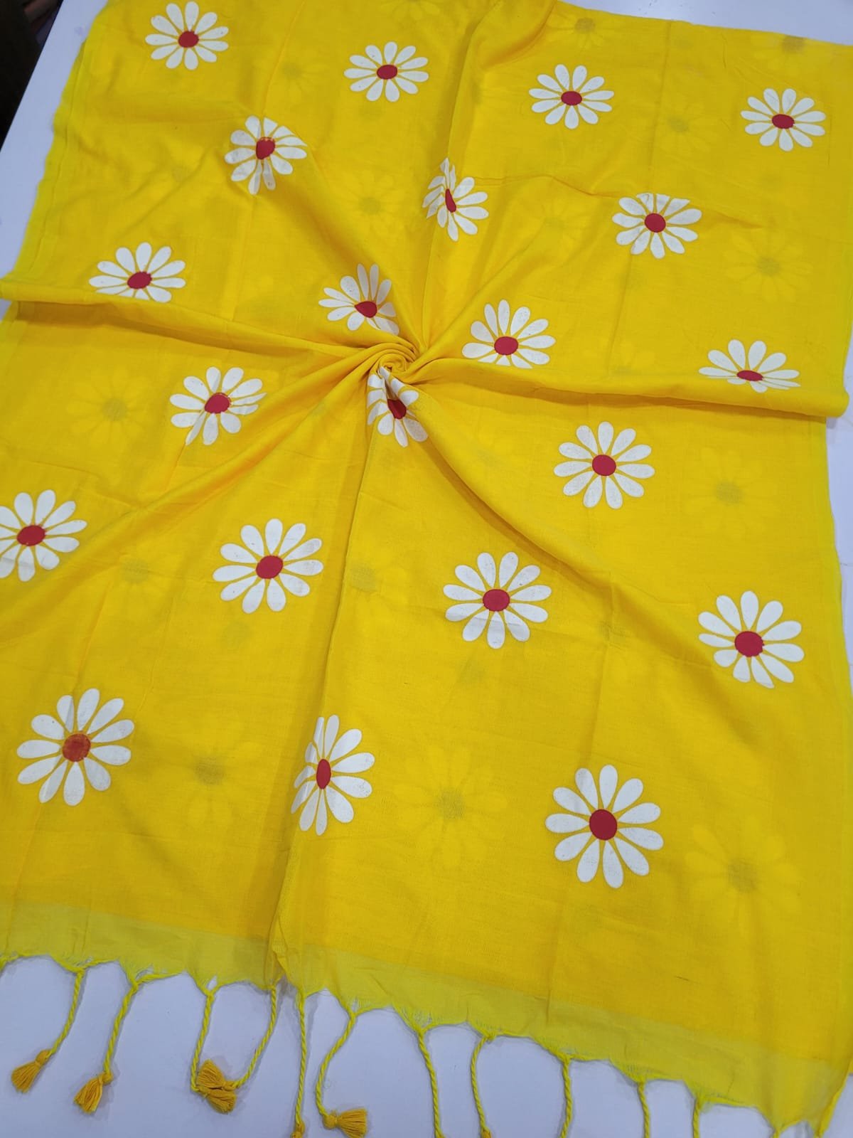 WhatsApp Image 2026-07-20 at 1.05.48 PM Sun Flower Kadhi Cotton Sarees - Image 1