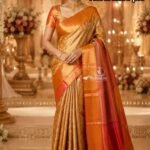 Nita Ambani inspired Gold Kanchivaram Tissue silk Saree