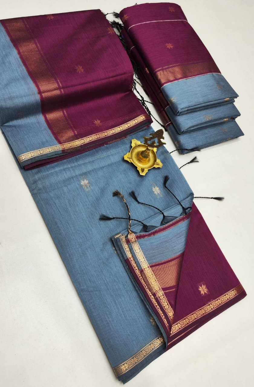 WhatsApp Image 2026-08-07 at 1.03.29 PM (1) Maheswari Silk Cotton Saree - Image 1