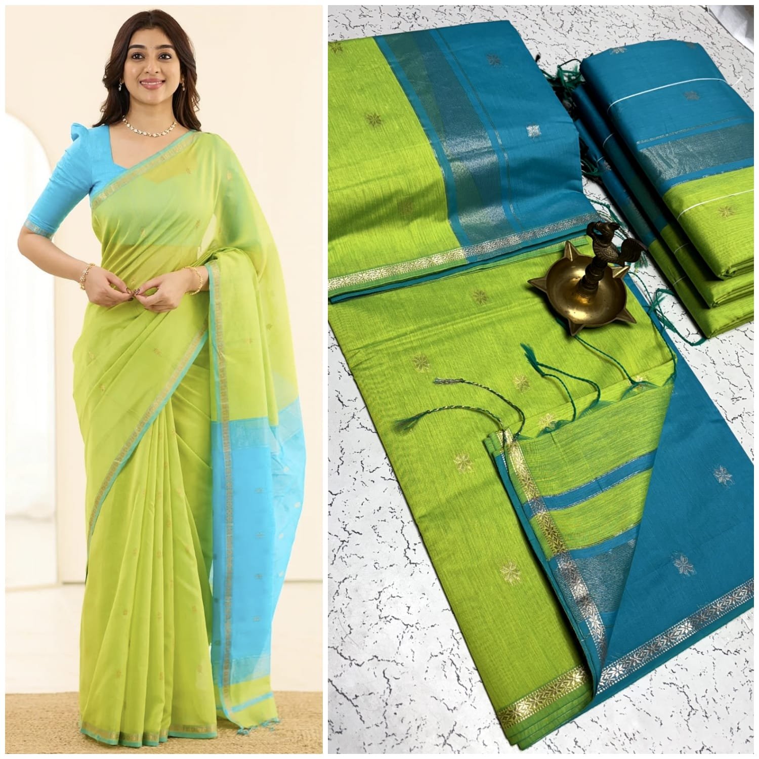 WhatsApp Image 2026-08-07 at 1.03.30 PM (1) Maheswari Silk Cotton Saree - Image 1