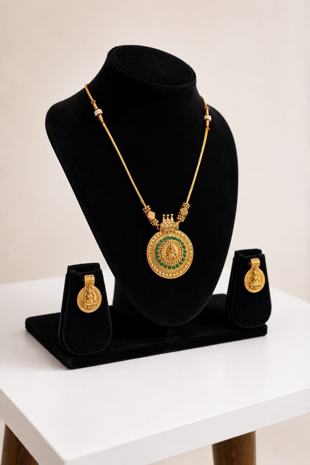 WhatsApp Image 2026-08-09 at 5.46.55 PM (1) Premium & Designer Wear Neck Piece with Earring Set - Image 1