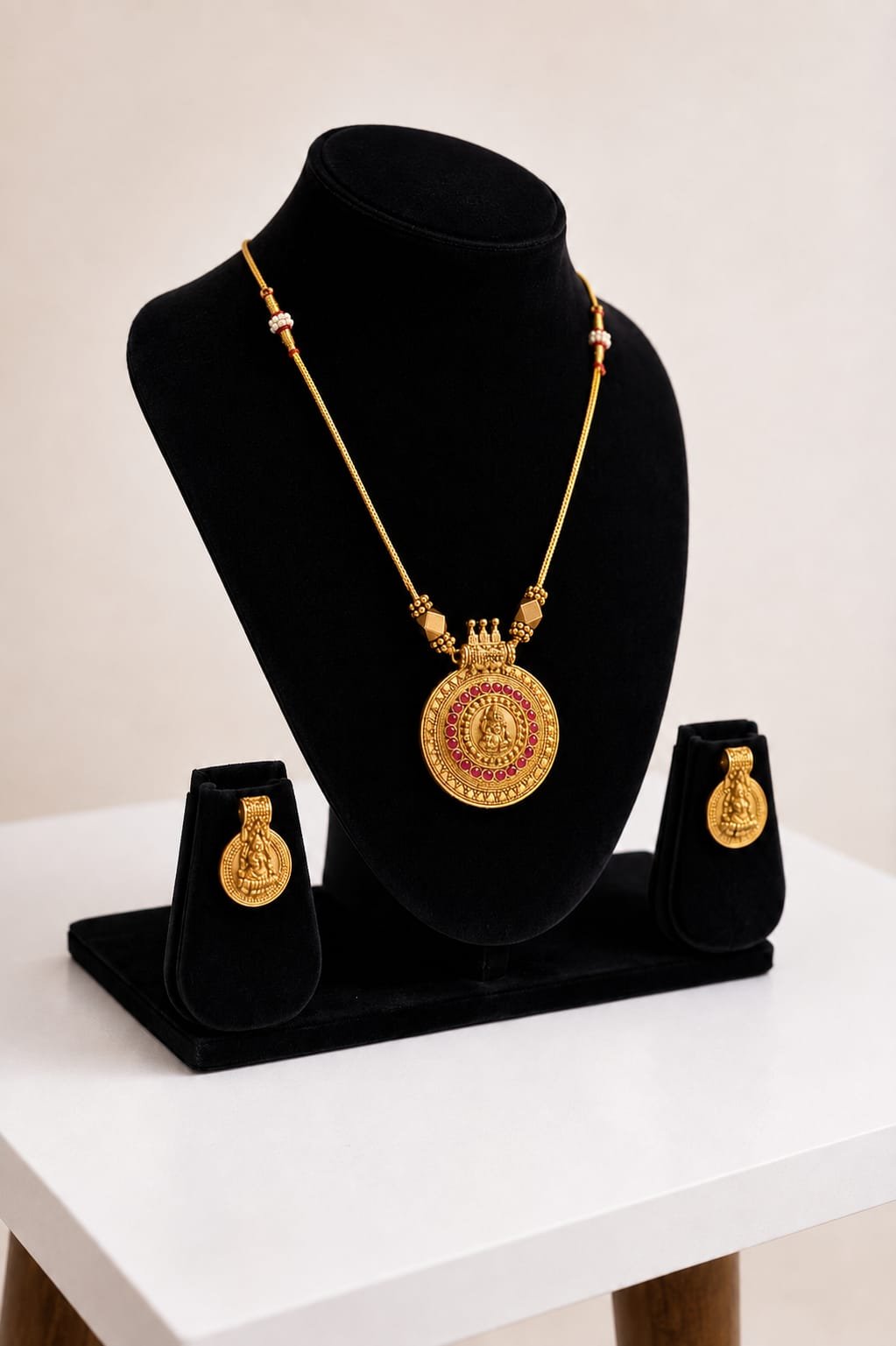 WhatsApp Image 2026-08-09 at 5.46.58 PM Premium & Designer Wear Neck Piece with Earring Set - Image 1