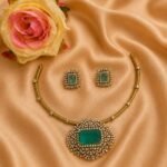 Premium & Designer Wear Neck Piece with Earring Set