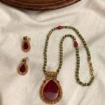 Premium & Designer Wear Neck Piece with Earring Set
