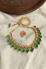 Kerala style palakka Design choker set - Image 2