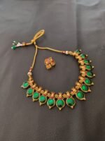 Kerala style palakka Design choker set - Image 3