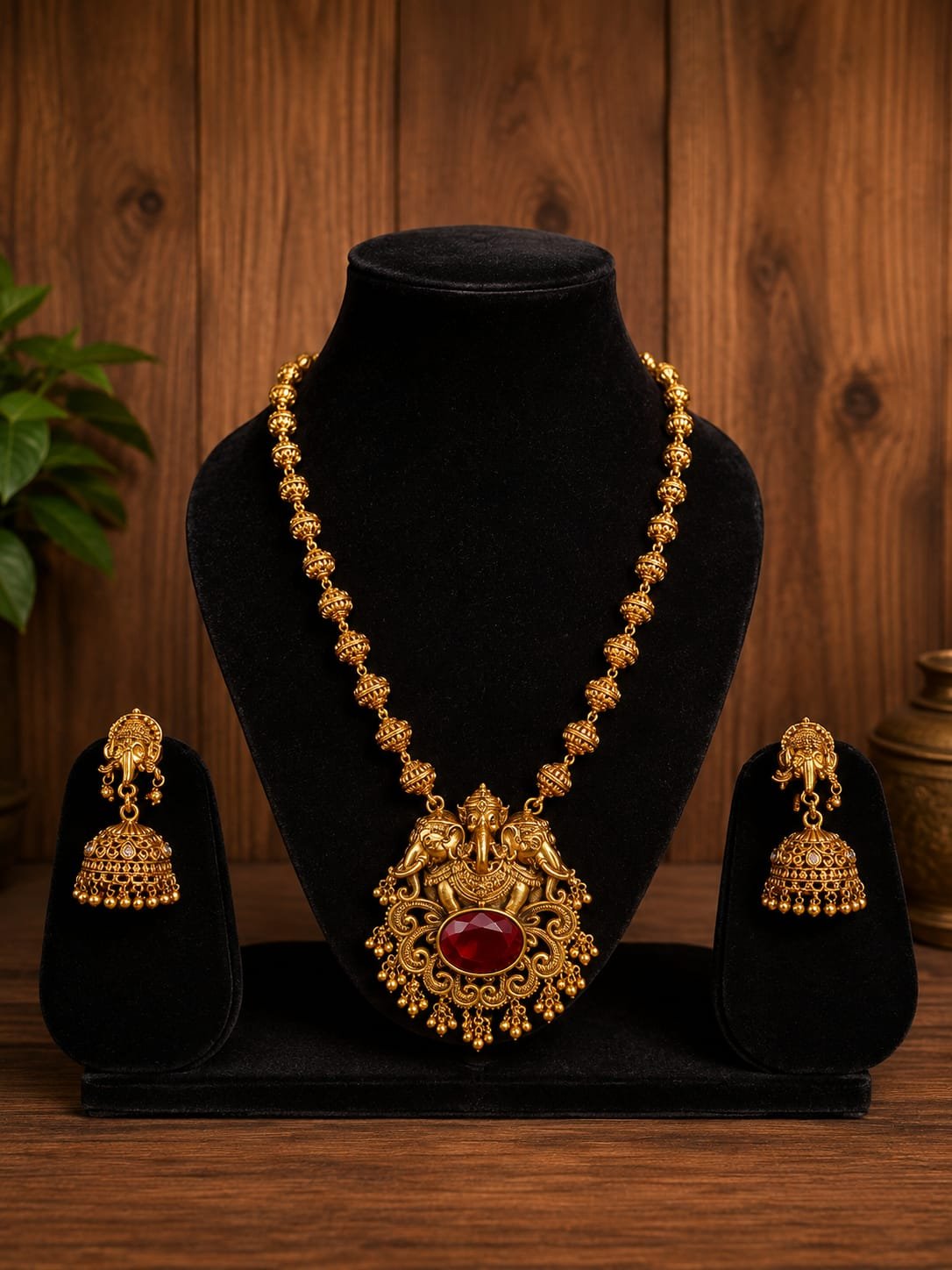 WhatsApp Image 2026-08-13 at 11.47.55 AM (1) Premium & Designer Wear Neck Piece with Earring Set - Image 1
