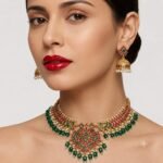 Premium & Designer Wear Neck Piece with Earring Set