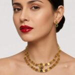 Premium & Designer Wear Neck Piece with Earring Set