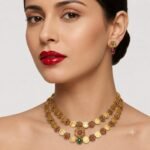 Premium & Designer Wear Neck Piece with Earring Set