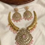 Premium & Designer Wear Neck Piece with Earring Set