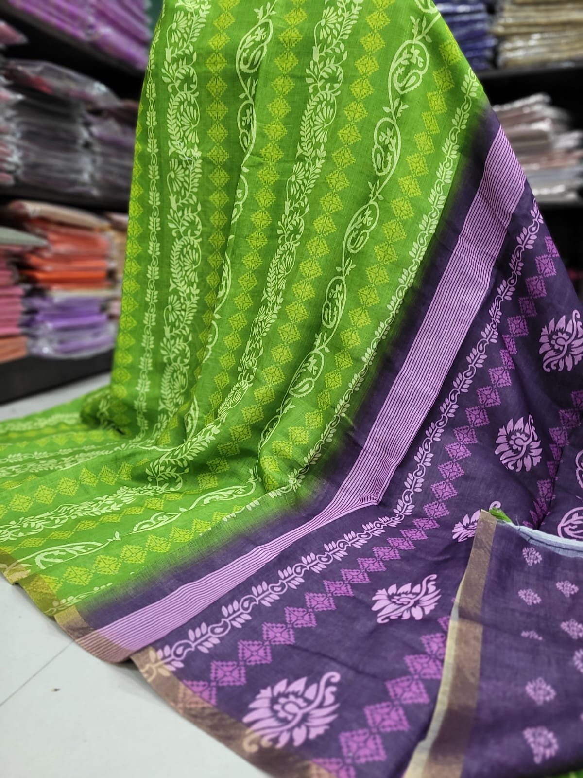 WhatsApp Image 2026-08-15 at 6.21.12 PM (1) Linen Jute cotton sarees - Image 1