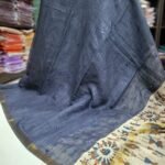 Premium Linen Mirror Work Sarees