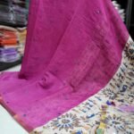 Premium Linen Mirror Work Sarees