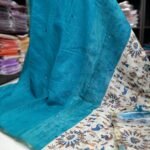 Premium Linen Mirror Work Sarees