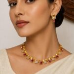 Premium & Designer Wear Neck Piece with Earring Set