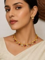 Premium & Designer Wear Neck Piece with Earring Set