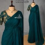 Aura: Designer pArty Wear Space Silk Saree + Sequence Work blouse