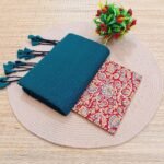 Kadhi Cotton Saree+Blouse Combo