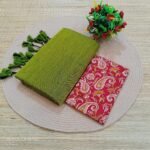 Kadhi Cotton Saree+Blouse Combo