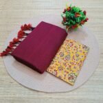 Kadhi Cotton Saree+Blouse Combo