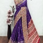 Premium Kalamkari silk blend sarees