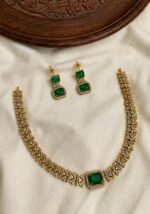Premium & Designer Wear Neck Piece with Earring Set - Image 2