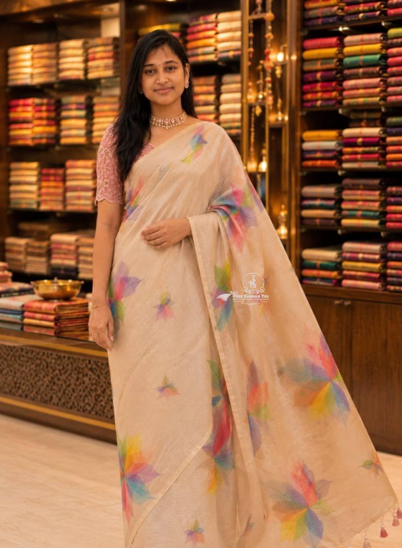 WhatsApp Image 2026-08-21 at 10.43.51 AM Premium Soft Tissue Sarees - Image 1