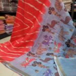 Leheriya cotton checks Sarees