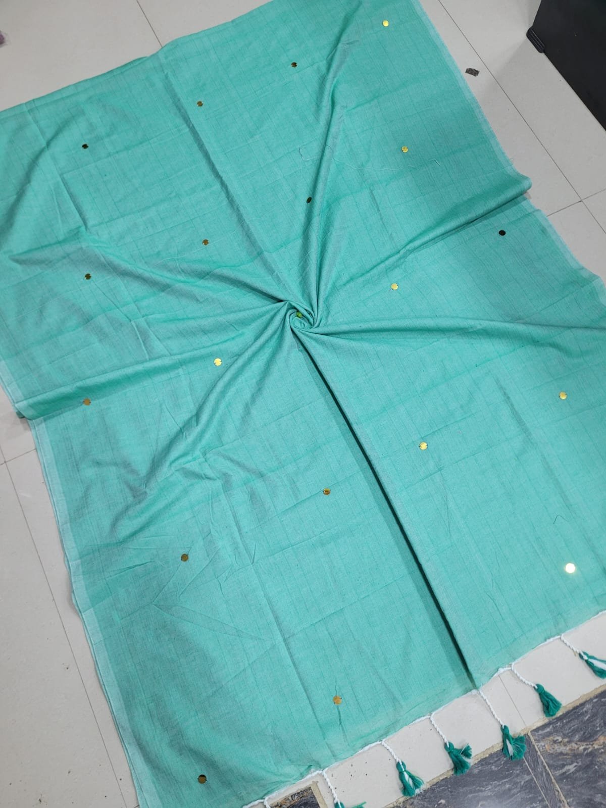 WhatsApp Image 2026-08-24 at 3.34.08 PM (1) Kadhi Cotton Sarees with Gini Work - Image 1