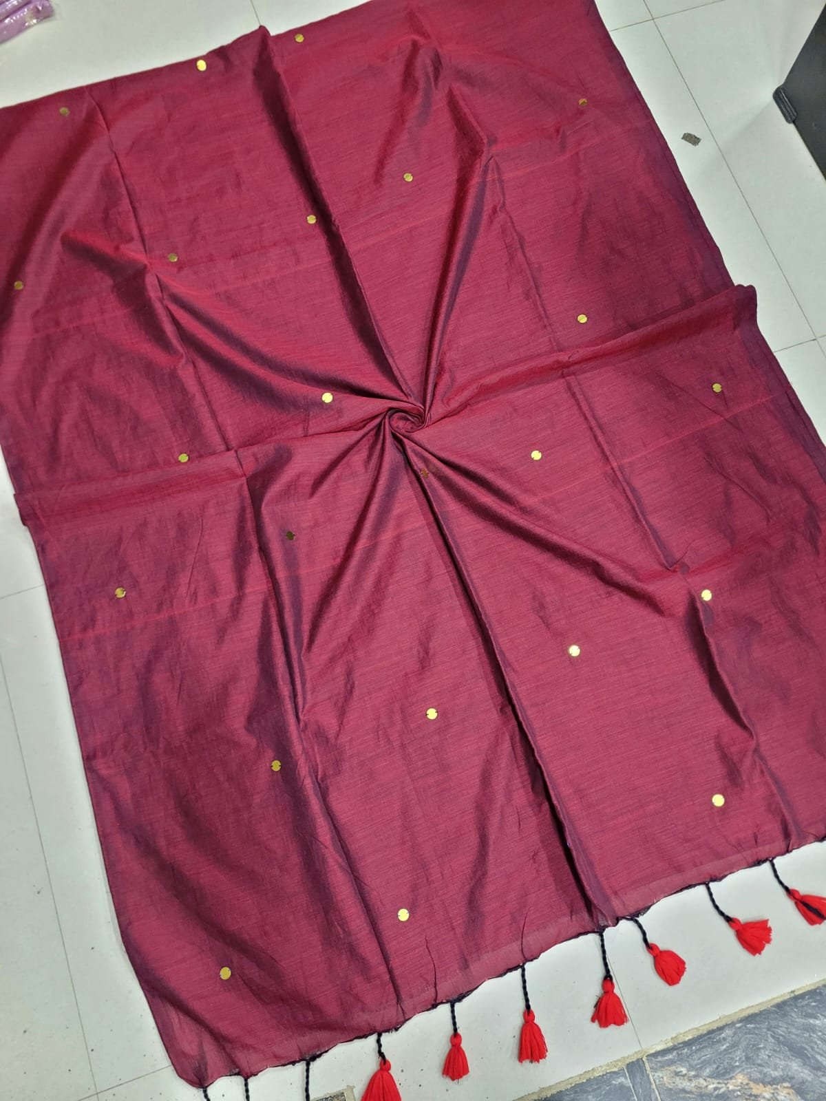 WhatsApp Image 2026-08-24 at 3.34.08 PM (2) Kadhi Cotton Sarees with Gini Work - Image 1