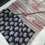 Authentic Kalamkari Cotton Sarees ( Black )