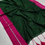 Premium Mul Cotton Sarees ( Green )