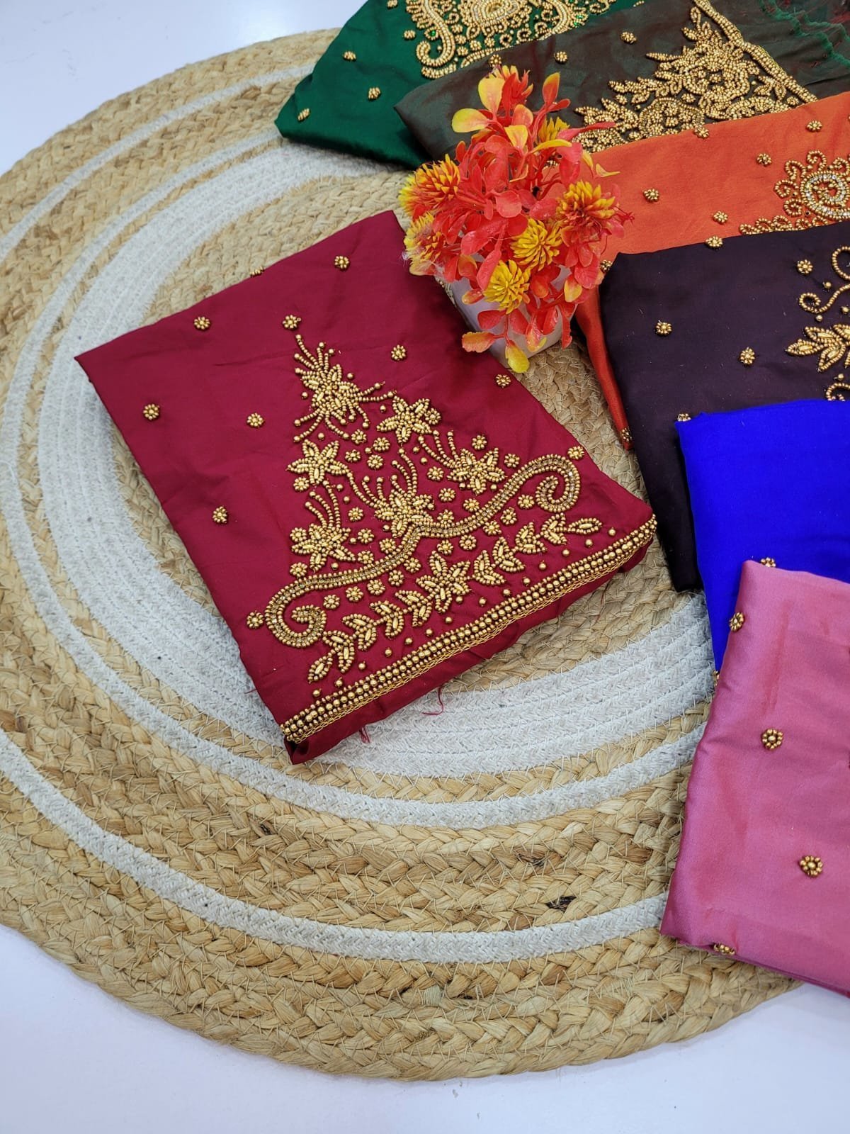 1005088796.jpg Handmade Aari Work Blouses - Image 1